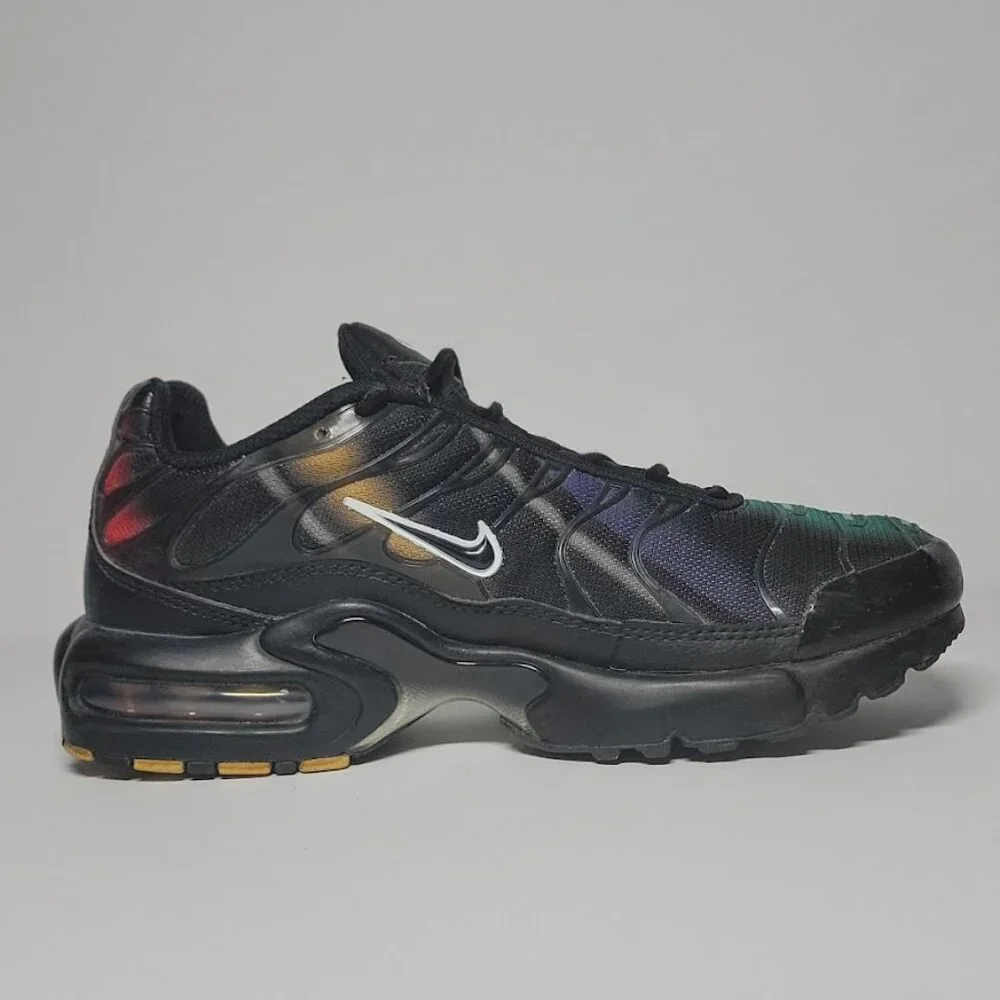 Nike Air Max Plus GS Tuned Air Black Multicolor Women’s 7 (5.5Y Youth) - Picture 3 of 11